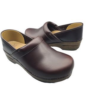 Dansko Brown Leather Mules
